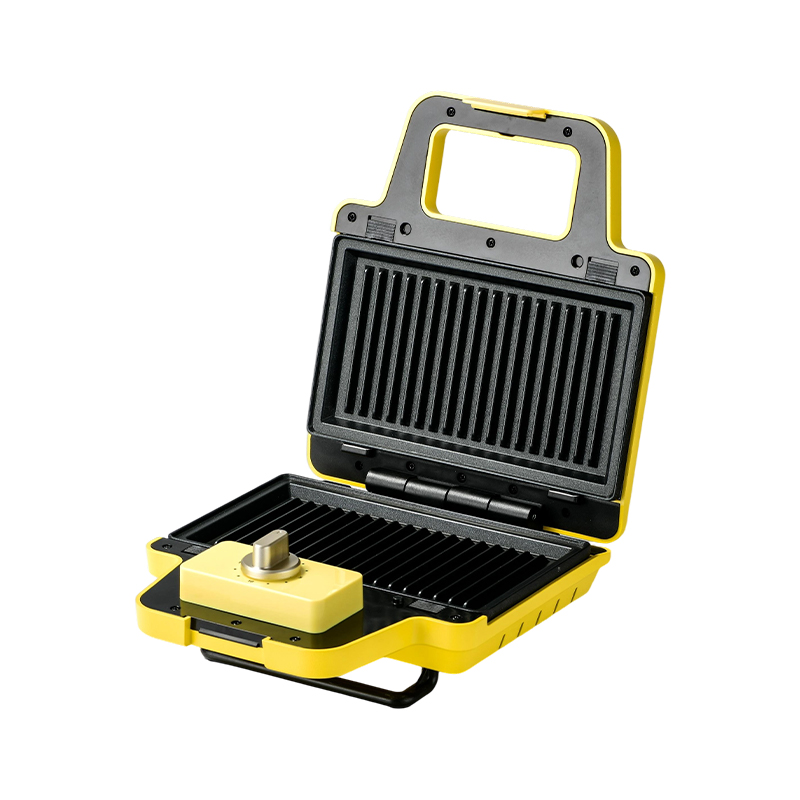 BJX-S008 Macchina per waffle sandwich con piastre rimovibili da 800 W a 2 fette