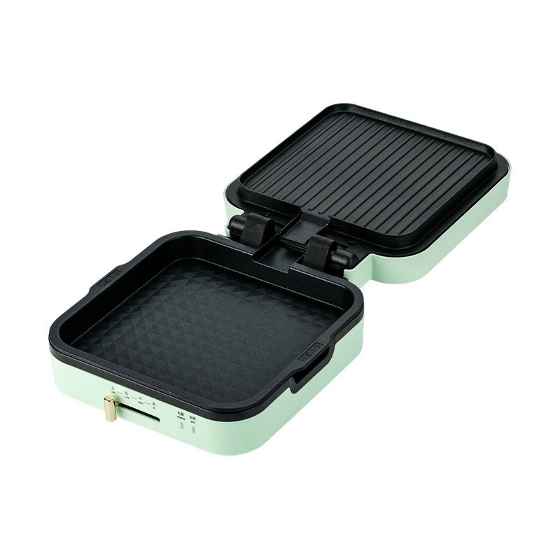 BJX-S018 Grill 24x24 cm con controllo della temperatura e piastre rimovibili