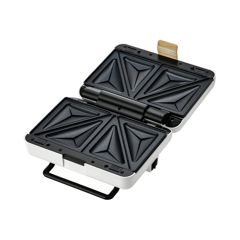 BJX-S025 Piastra per sandwich e griglia intercambiabile aperta a 2 fette a 180°