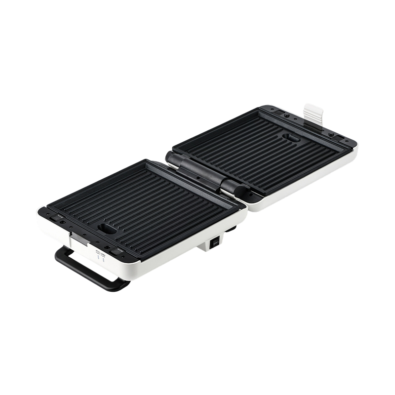 BJX-S026 Piastra per panini e grill aperta a 180° a 4 fette con controllo a 3 livelli e vaschetta raccogligocce olio