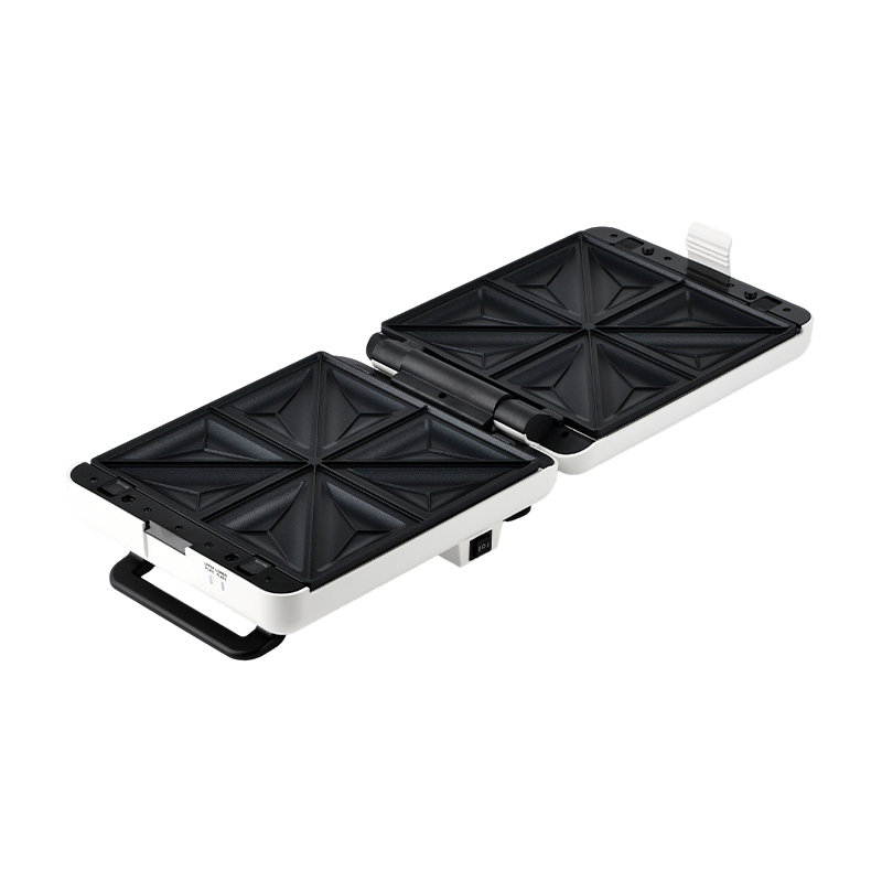 BJX-S026 Piastra per panini e grill aperta a 180° a 4 fette con controllo a 3 livelli e vaschetta raccogligocce olio
