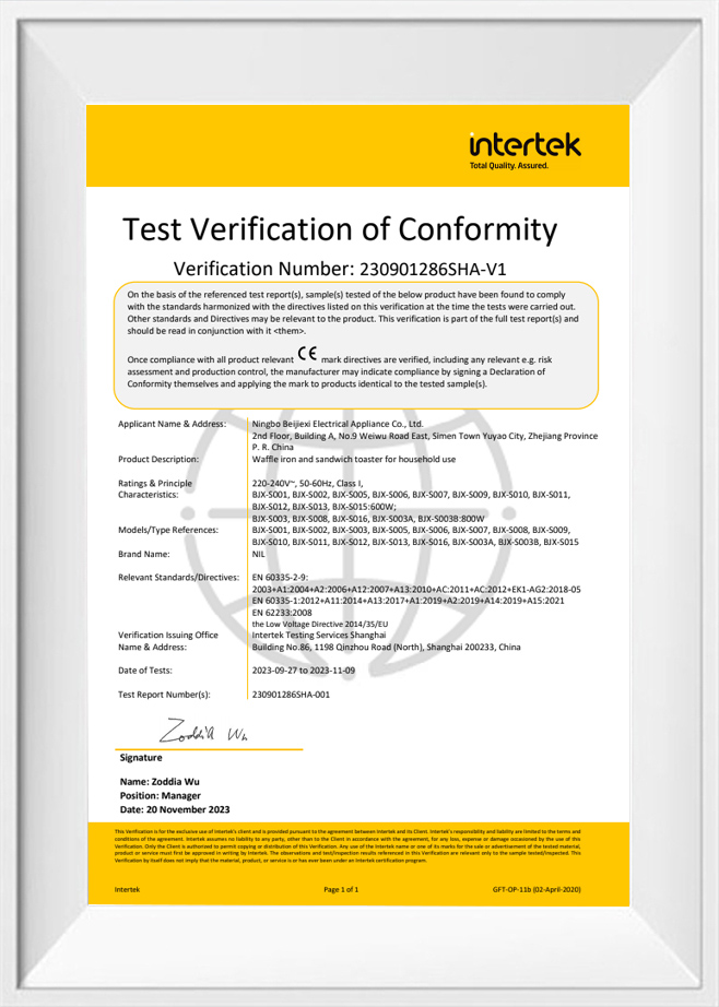 Prova di Verifica di Conformità